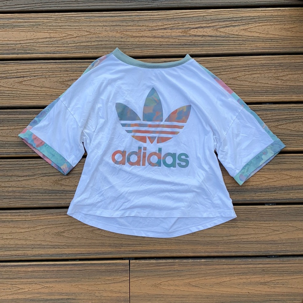 Unique Adidas White T-Shirt